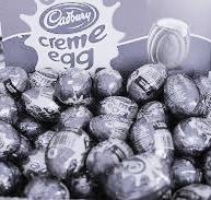 This is a photo of some Creme Eggs. 